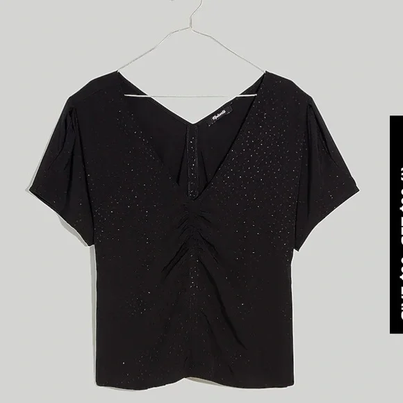 Madewell Puff-Sleeve Top in Floral Jacquard NI354 - Picture 4 of 6